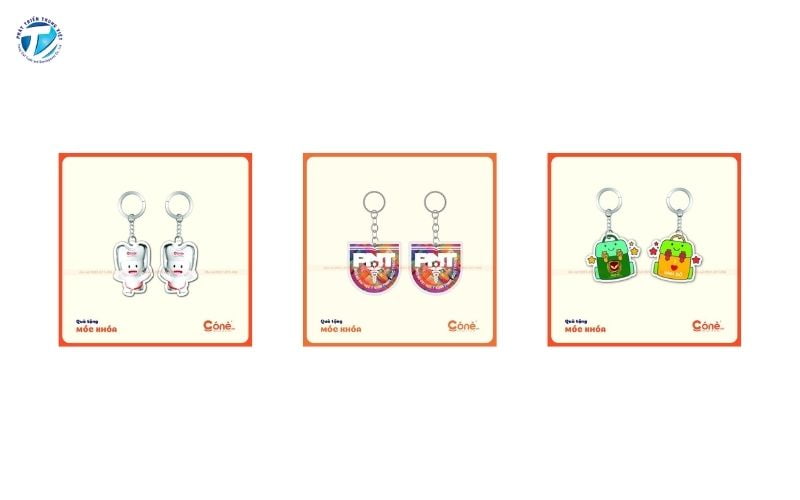 Một số mẫu móc khóa của xưởng làm móc khóa Có Nè